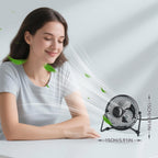 High Velocity Personal Desk Fan with Two Charging Options