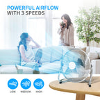 Lightweight 9" All Metal Table Fan with Adjustable Tilt
