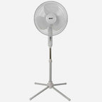 3-Speed Silent Oscillating Pedestal Fan with Collapsable Base