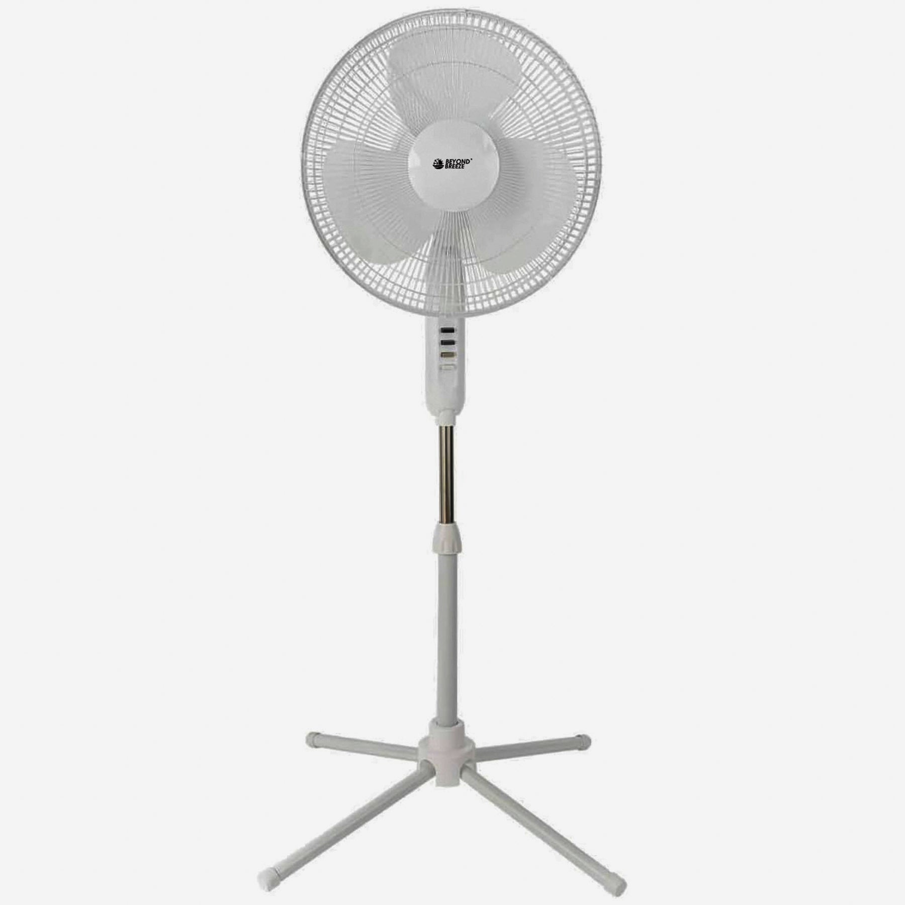 3-Speed Silent Oscillating Pedestal Fan with Collapsable Base