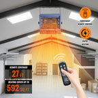 TEMPWARE 5000W Electric Garage Heater with Remote, 240V WIFI Hardwired Ceiling Mount Shop Heater with Digital Thermostat and Overheat Protection, Ideal for Workshop Garage and Warehouse
