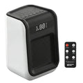 1500W Ceramic Space Heater with Remote for Blind or Disabled persons, Portable Electric Heater with Patented Tip-Over Alarm and Overheat Protection, Safe for Indoor Use Office Bedroom