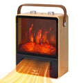 TEMPWARE Portable Electric Fireplace Heater with Realistic Flame Effect