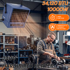 10000W Powerful Hardwired Industrial Heater for Garage with APP & Remote Control