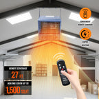 TEMPWARE 10000W Electric Garage Heater with Remote, 240V WIFI Hardwired Ceiling Mount Shop Heater with Digital Thermostat and Overheat Protection, Ideal for Workshop Garage and Warehouse