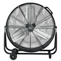 BEYOND BREEZE 24 inch High Velocity Industrial Drum Fan, 2-Speed Heavy Duty Metal Shop Fan with Aluminum Blades and 180-Degree Adjustable Tilt for Warehouse, Workshops, Garage, Factory and Basement