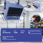 10000W WiFi & Remote Control Heavy-duty Heater with Power Cord
