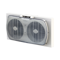 Versatile Installing Dual Window Fan with Adjustable Circulation
