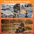 BEYOND HEAT 4000 BTU Portable Propane Heater with Two Operation Angles, Small Buddy Heater with Tip Over & Low Oxygen Shut Off for Outdoor Use