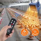 5000W 240V Wall Mount Hardwired Garage Heater with WiFi & Remote Control