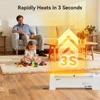 1500W Electric Baseboard Heater with Adjustable Thermostat
