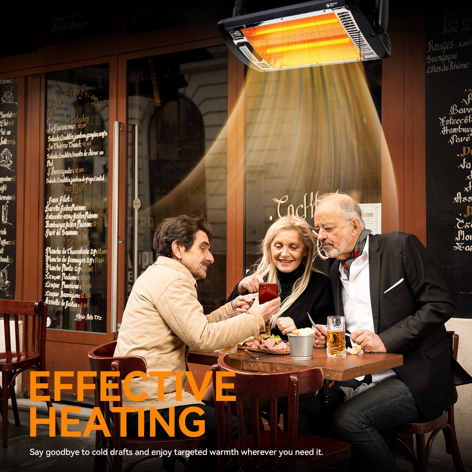 Adjustable Wall Mounted Quartz Heater for Garage