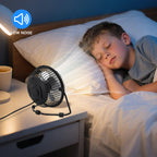 High Velocity Personal Desk Fan with Two Charging Options