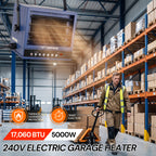 5000W 240V APP & Remote Control Garage Heater with Power Cord