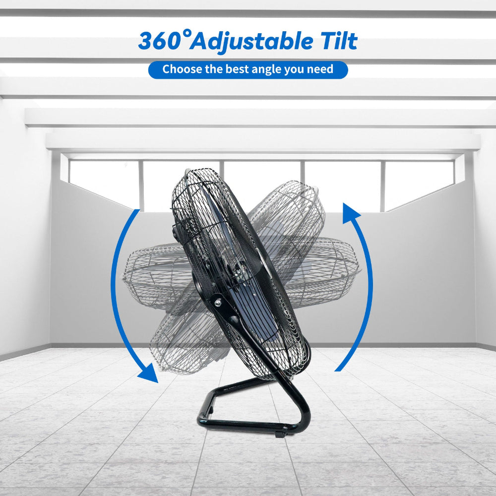 20 Inch High Velocity Industrial Heavy Duty Metal Floor Fan