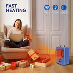 Vintage Blue Instant Heating Milkhouse Heater with Portable Designs