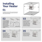 TEMPWARE 7500W Electric Garage Heater, 240V Hardwired Heater