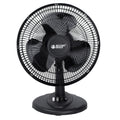 Black Grille 12" Oscillating Table Fan with Adjustable Speed Setting
