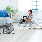 9 Inch All Metal Cradle Floor Fans with Adjustable Tilt