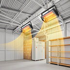 Adjustable Wall Mounted Quartz Heater for Garage