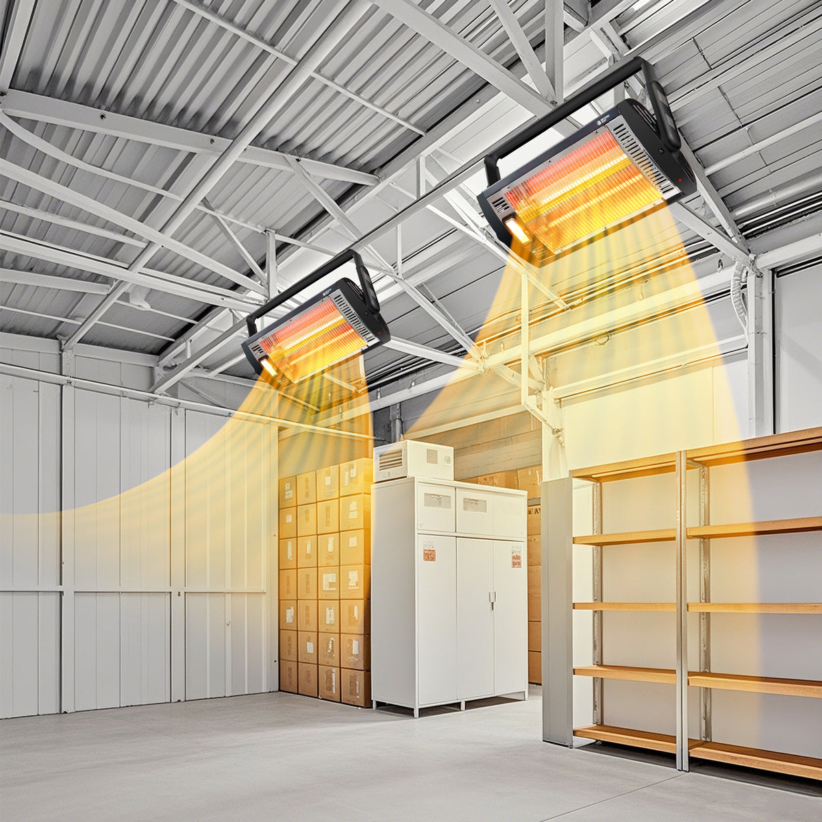 Adjustable Wall Mounted Quartz Heater for Garage