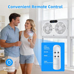 Adjustable Air Circulating Digital Window Fans with Remote Control