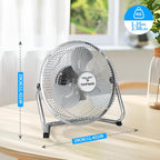 Lightweight 9" All Metal Table Fan with Adjustable Tilt