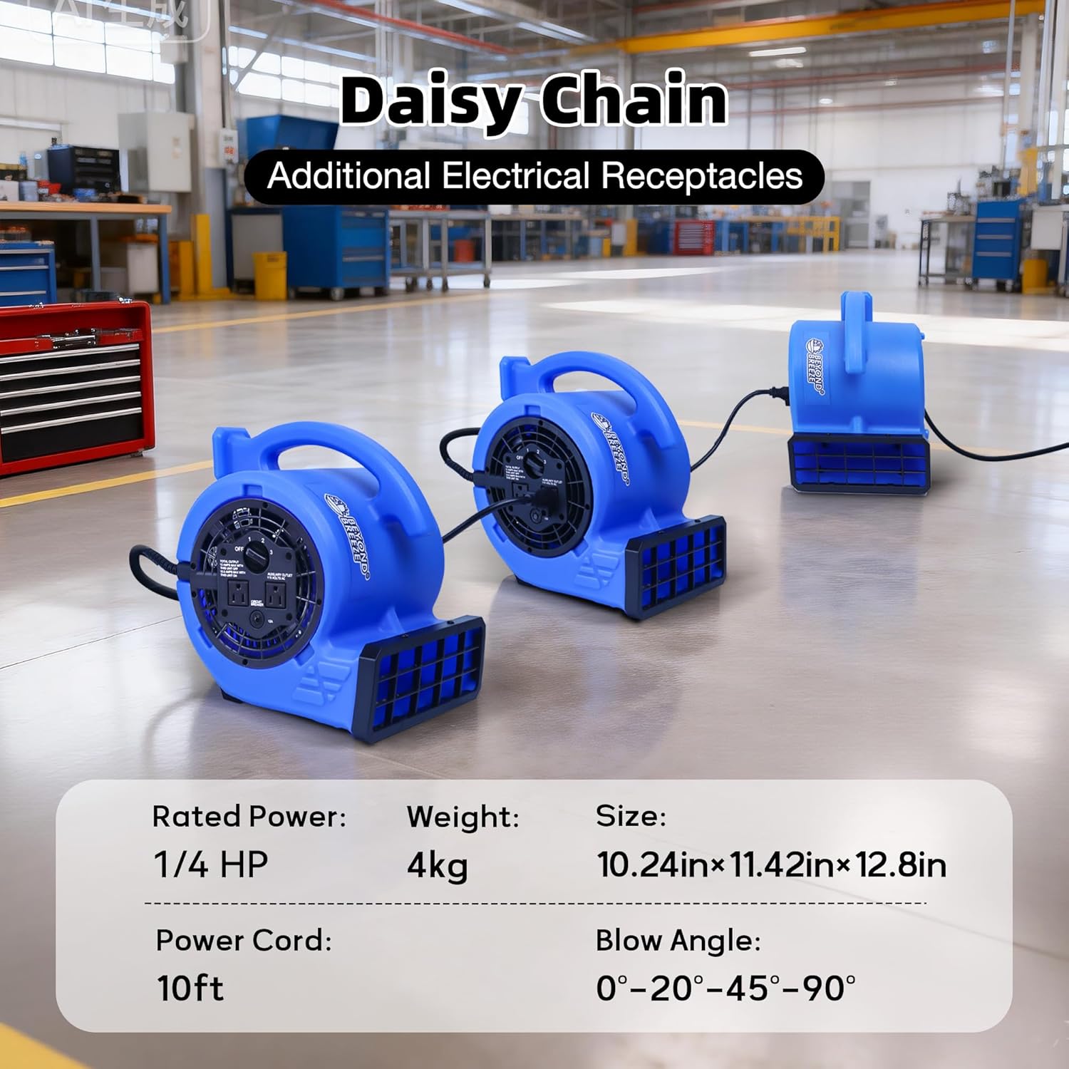 Stackable Industrial Floor Blower with Adjustable Angles | Beyond
