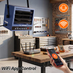 5000W 240V Wall Mount Hardwired Garage Heater with WiFi & Remote Control