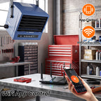 10000W Powerful Hardwired Industrial Heater for Garage with APP & Remote Control