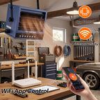 5000W 240V APP & Remote Control Garage Heater with Power Cord