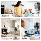 Adjustable 18 Inches Strong Airflow Fan with Remote Control