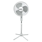 3-Speed Silent Oscillating Pedestal Fan with Collapsable Base