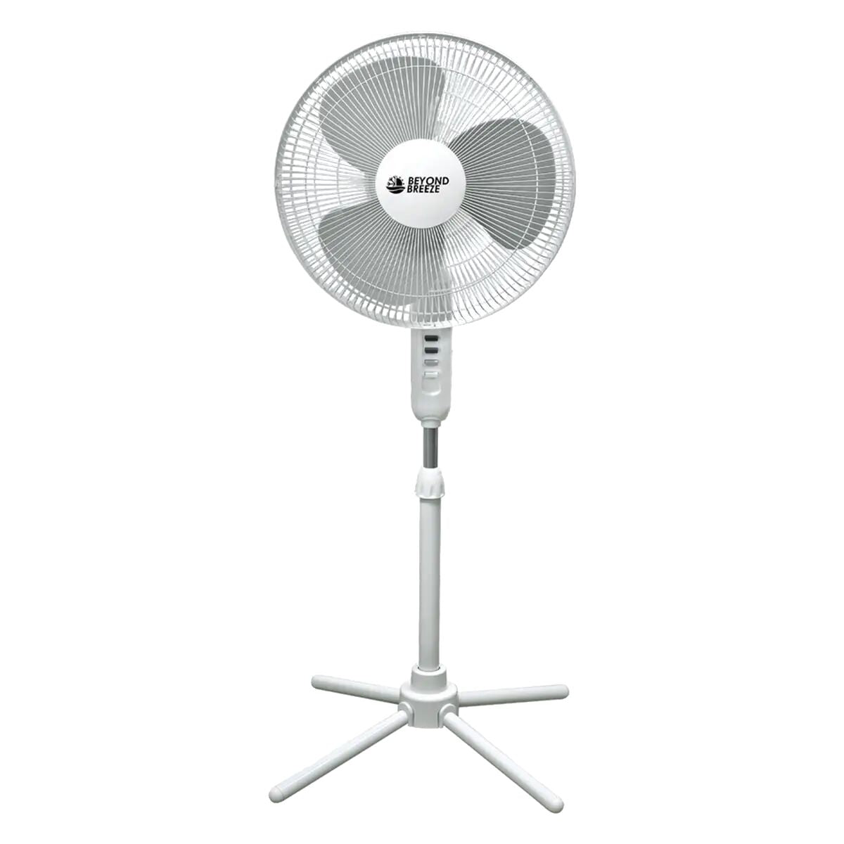 3-Speed Silent Oscillating Pedestal Fan with Collapsable Base