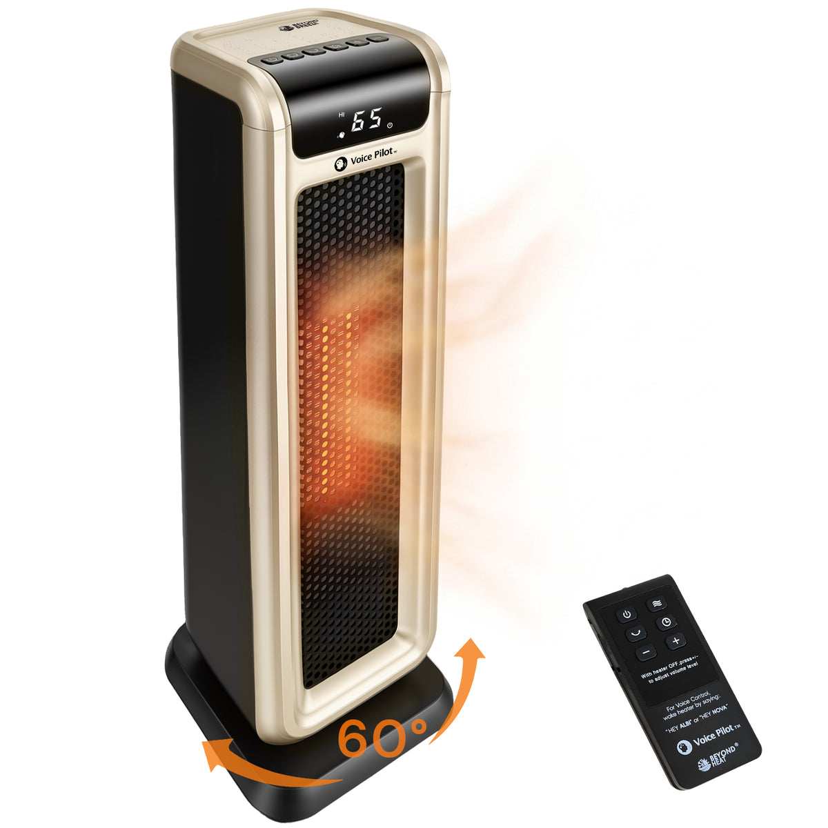 Voice Pilot™ Space Heater with Voice Control & Safety Designs