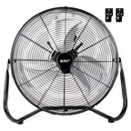Versatile 20 Inch Heavy Duty Metal Cradle Floor Fans with 360° Tilt