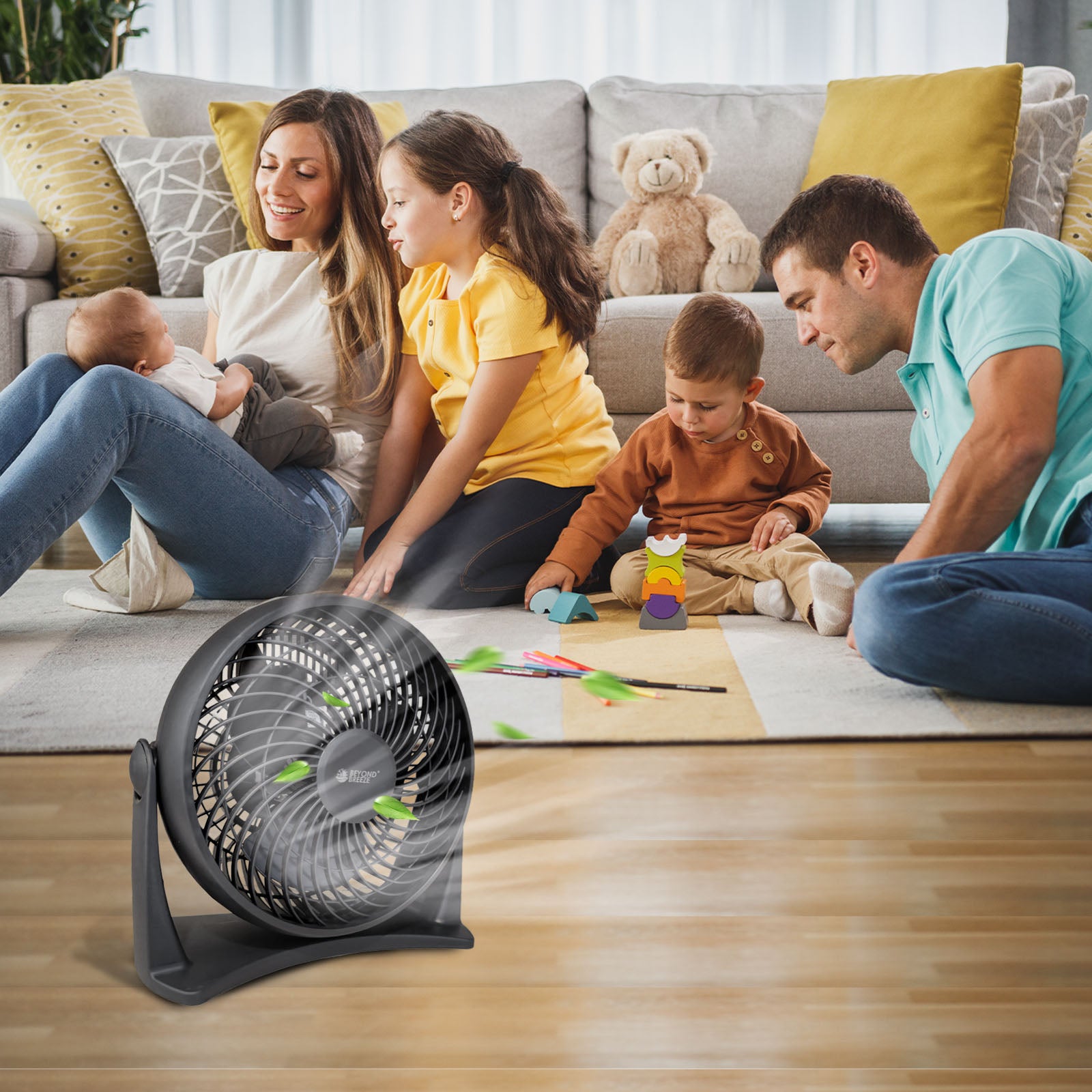 Powerful Turbo Fan with Wall Mount Design