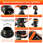 4,000 BTU Portable Propane Heater with Safety Protection