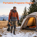 4,000 BTU Portable Propane Heater with Safety Protection