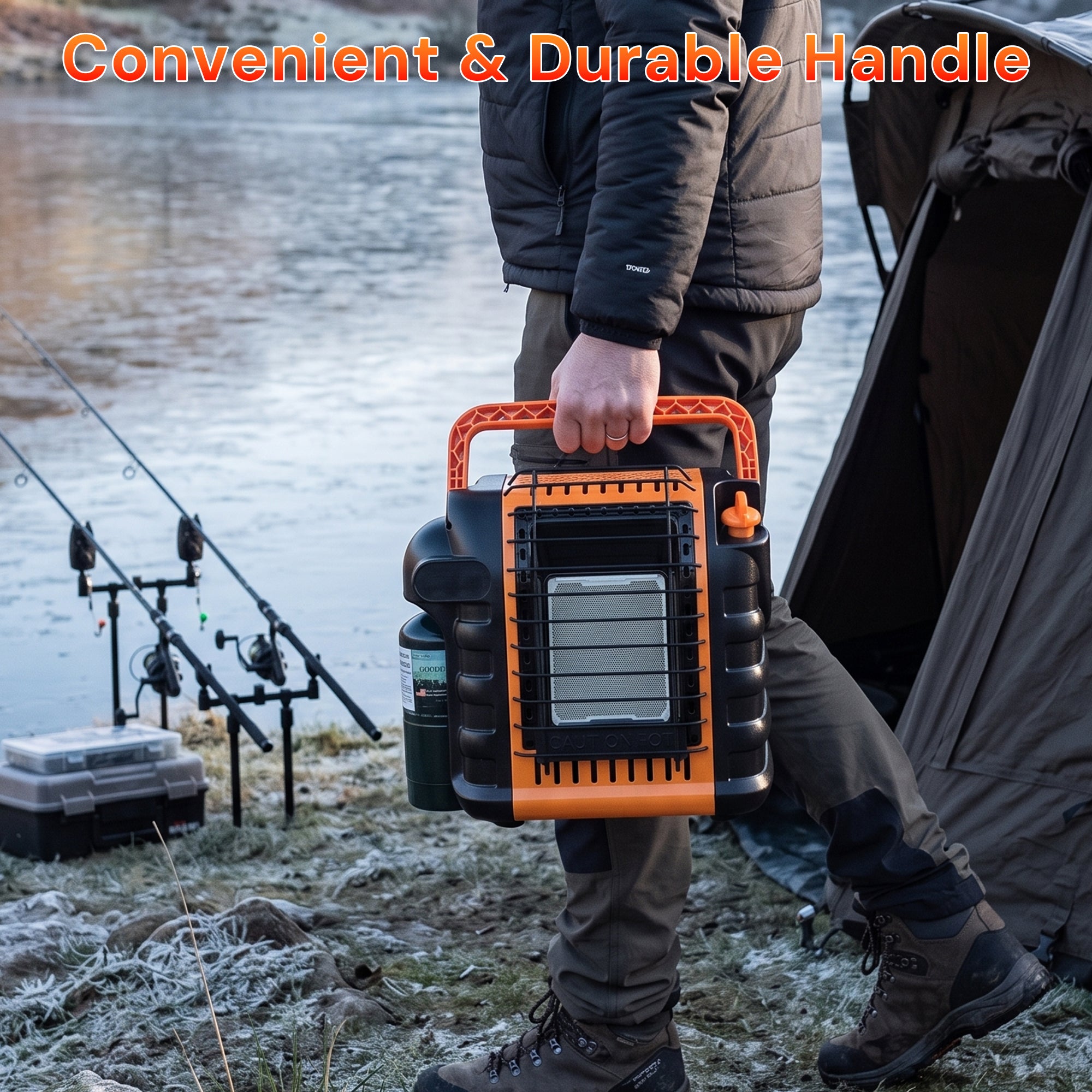 2 Temperature Settings Portable Propane Radiant Heater