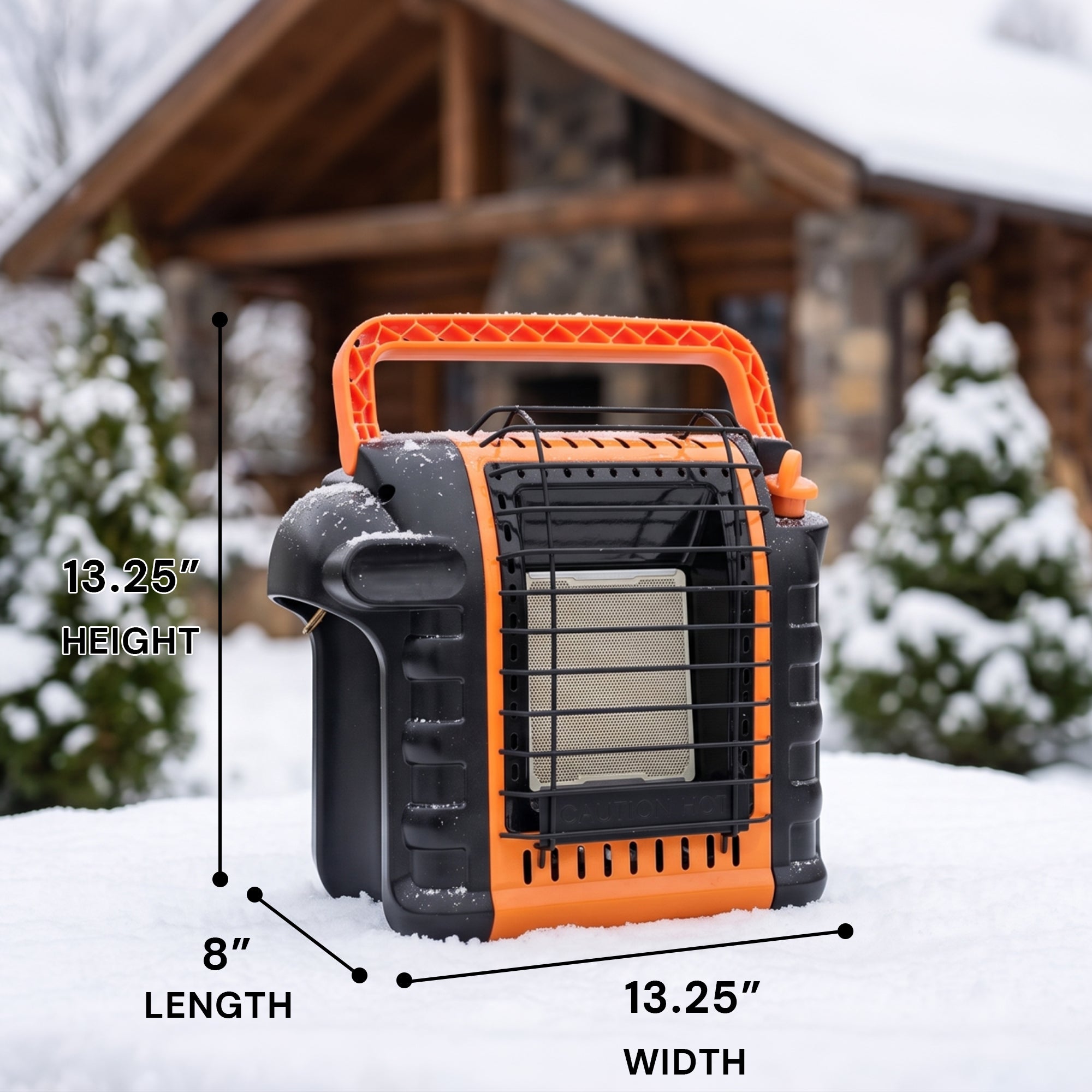 2 Temperature Settings Portable Propane Radiant Heater